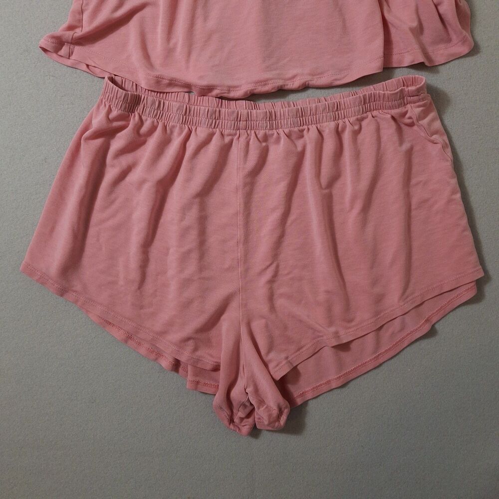 Athleta Calm Cool Pajama Set Size Small Pink Elastic Waistband - Picture 2 of 11